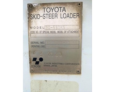 Toyota - Used Huski 5SDK5 Skid Steer Loader