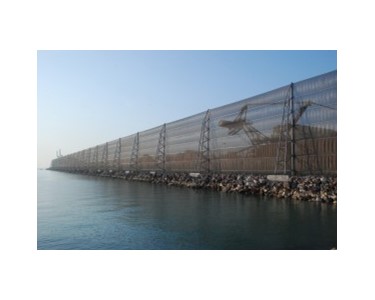 Dust Suppression Fabric Wind Fences | WeatherSolve Structures