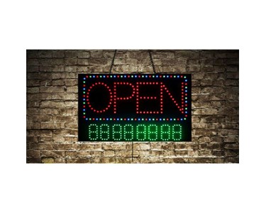 Sydney LED Signs - Animated Open Store LED Sign with Phone Number