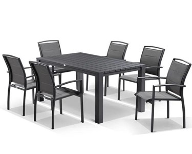 Royalle -  Outdoor Setting | Adele Table With Verde Chairs 7pc
