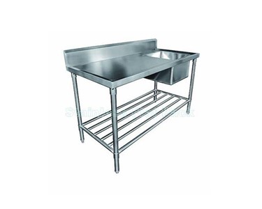 Mixrite - Single Right Stainless Sink 1500 W x 700 D with 150mm Splashback