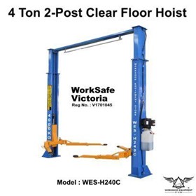 2-Post 4 ton Clear Floor Car Hoist | WES-H240C