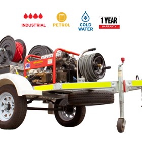 Petrol Pressure Cleaner Trailer | Wombat Jetter Trailer – 5000 PSI