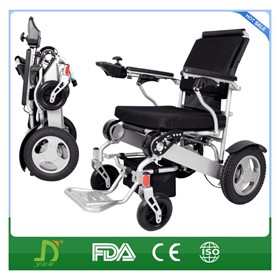 Foldable Electric Wheelchair Lightweight Heavy Duty Extra Wide Seat