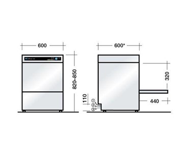 Meiko - Under Counter Dishwasher Upster U500