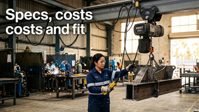Monorail Crane Buying Guide Australia: Prices, Load Capacity and Installation Fit