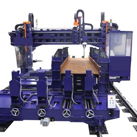 Large Gantry-Type Structural Steel Drilling Machine | newRun25