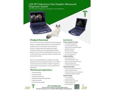 APS Technology Australia - Veterinary Color Doppler Ultrasound Diagnostic System – L30i-VET