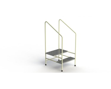 K Care - Two Step Stool with One or Two Handrails