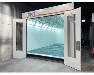 MN Spraybooths - Automotive Spray Booth | Full Downdraft | Above Ground