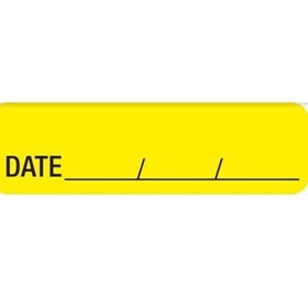 Drug Identification Label - Yellow | Date