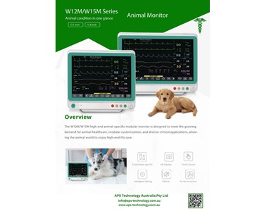 APS Technology Australia - W12M / W15M Animal Monitor