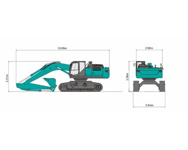 Kobelco - Medium Excavators | SK260LC-10 High and Wide