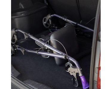 Ultra Light Mobility Rollator Wheelie Walker 113 kg | Eggplant Airgo 