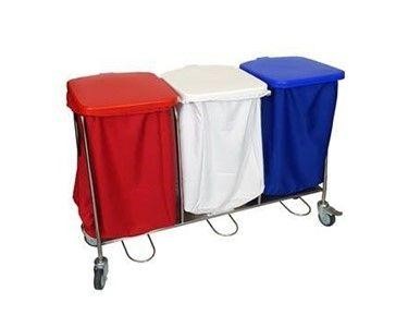 Triple Collection Trolley | Foot Operated Lids