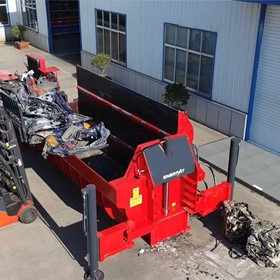 AMB-SCE5000 Mobile Car Baler | Diesel ELV Scrap Baler