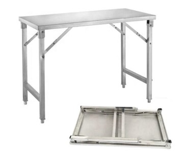 Victoria - Commercial Stainless Steel Bench Folding Prep Table | 1800 x 600mm