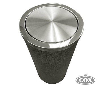 Compass - 30 Litre Hammertone Bins | Stainless-Steel Top and Swing-Top Lid
