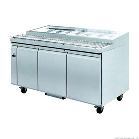 Three door DELUXE Pizza Prep Bench PWB150 