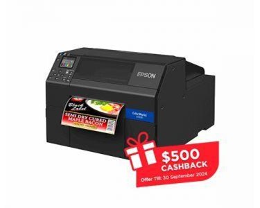 Epson - Ethernet Inkjet Colour Label Printer | CW-C6510A