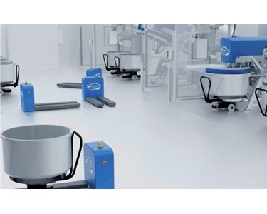 DIOSNA Automated Guided Vehicle (AGV) Systems for Dough Production
