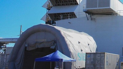 Portable Blasting Shelter for Siemens Australia