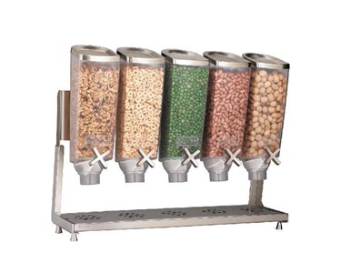 Rosseto - 5 Container Stainless Steel EZ-PRO™ Food Dispenser