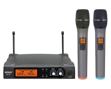 Sonken UHF Dual Channel Professional Wireless Microphone Kit | WM700D1