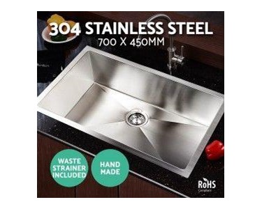 Cefito - Kitchen Sink 700 W x 450 D Stainless Steel