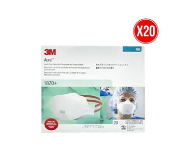 N95/P2 Particulate Respirator Surgical Mask - 20 Pack