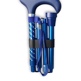 Walking Stick Cane | Sparkle Finish Folding | Sparkle Blue Rgws309