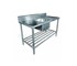 Mixrite - Single Centre Stainless Sink 900 W x 700 D with 150mm Splashback