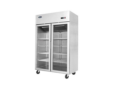 Atosa - Commercial Fridge | Upright Top Mounted | 2 Door Glass | 1300 Ltr 