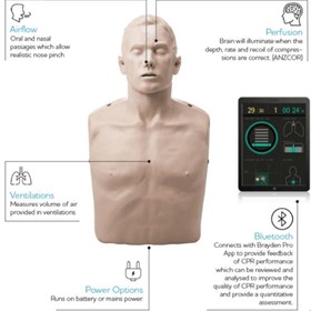 CPR Manikins LED Red light, Basic (without lights) & Pro (Bluetooth)