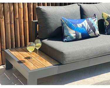 Outdoor Elegance - Outdoor Teak Platform Lounge Setting | Aspen 6 Seater 