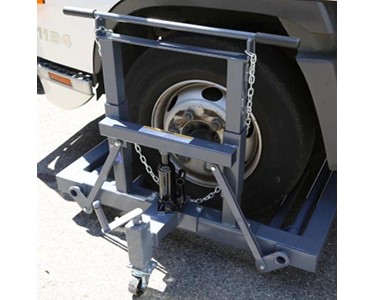Borum Industrial - Wheel Dolly | Hydraulic Steel Truck | 750kg
