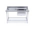 SOGA - Stainless Steel Sink Bench Single Right Sink 1400 W x 700 D x 850 H