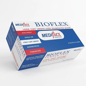 Long Cuff Latex Examination Gloves [Powder Free]