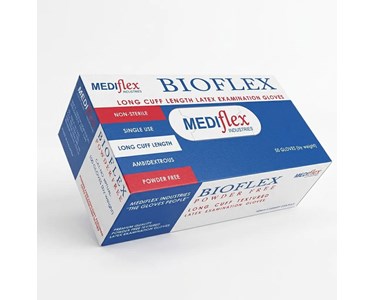 Long Cuff Latex Examination Gloves [Powder Free]