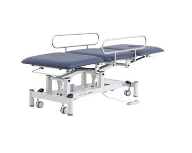 Pacific Medical - Three Section Treatment Couch With Side Rails Navy Blue
