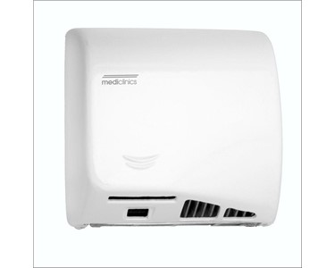 Mediclinics - Hand Dryer | Speedflow hand dryer, high speed, fast dry. White steel.