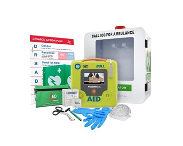 ZOLL - AED 3 Defibrillator Outdoor Alarmed Cabinet Bundle