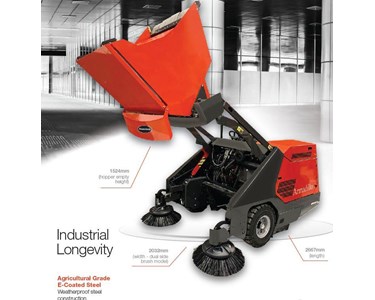 Powerboss - Ride On Sweepers - Powerboss 158cm Armadillo 9XR