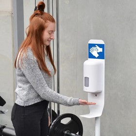 Contactless Sanitiser Station Holds 1000ml Gel in Container