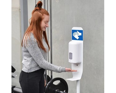 Contactless Sanitiser Station Holds 1000ml Gel in Container