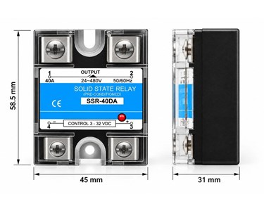 APS Technology Australia - Single Phase 40A Solid State Relay - SSR-40DA
