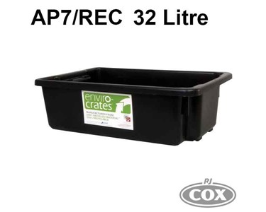 Enviro Crate Stack & Nest Plastic Containers - Recycled Materials