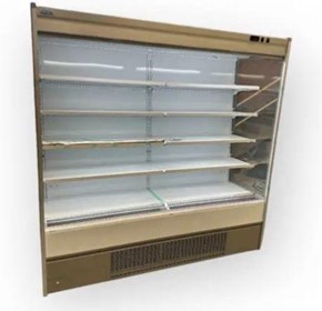 Open Display Fridge - White/Grey 2560mm