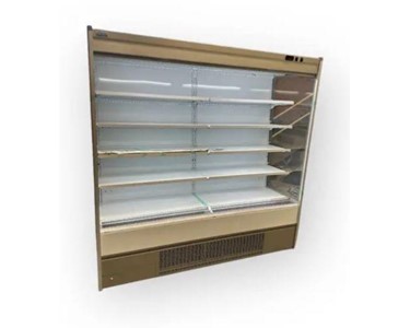 Open Display Fridge - White/Grey 2560mm