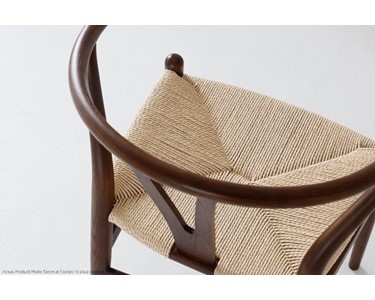 benssur - Dining Chair - RC52 Brown Finish & Paper Rope Seat